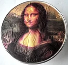 Mona Lisa - Da Vinci  - American Silver Eagle 1oz .999 Silver Dollar Coin Art