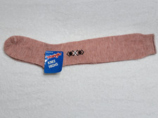 NWTS VINTAGE WRANGLER KNEE HIGHS SOCKS REDDISH RUST COLOR USA MADE FITS 9-11