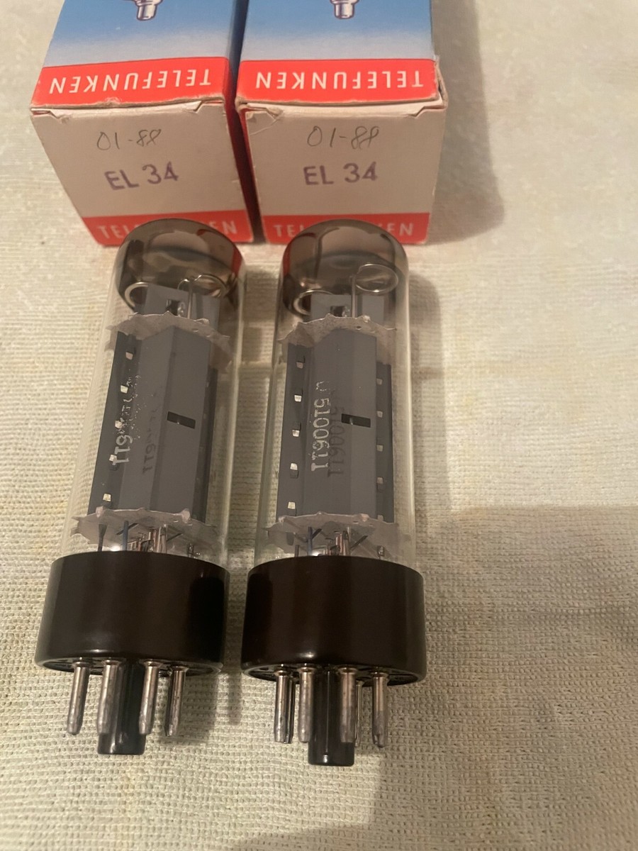 Telefunken EL34 brown base NOS NIB OO getter Very Rare Telefunken EL34 brown base NOS NIB OO getter Very Rare