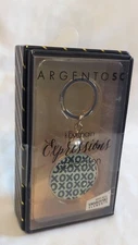 ARGENTO SC Swarovski KEYCHAIN XOXO Pearls Gold EXPRESSIONS COLLECTION Sicura NIB