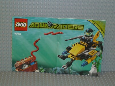LEGO  Aqua Raiders Bauanleitung 7770 Deep Sea Treasure Hunter ungelocht B2037