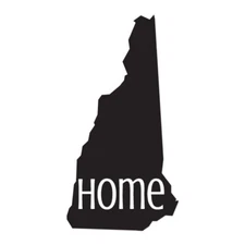 New Hampshire Home State - Decal Sticker - Multiple Colors & Sizes - ebn3831