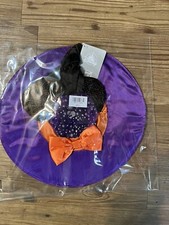 NEW Purple MINNIE MOUSE HALLOWEEN WITCH SPARKLE EARS HAT GIRLS ONE SIZE Disney