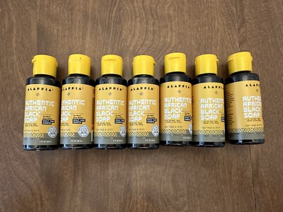 Alaffia Shampoo Travel Size 2oz African Black Soap Scalp Care Tea Tree Mint 7x