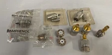  Lot of Vintage MI-KRO & Amphenol Coaxial Electronics Connectors (A5)