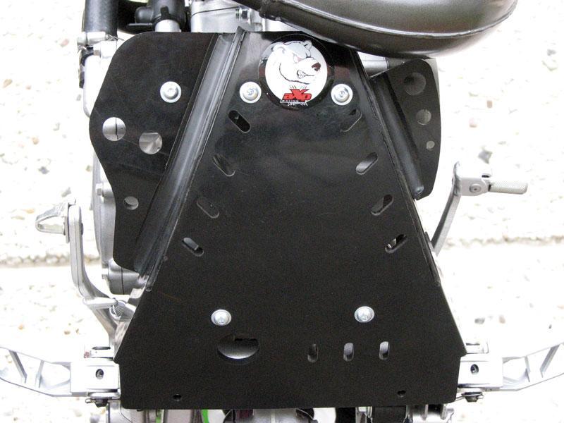 Sabot moteur KX85 PHD noir GP APX pour l'enduro et le cross de loisir