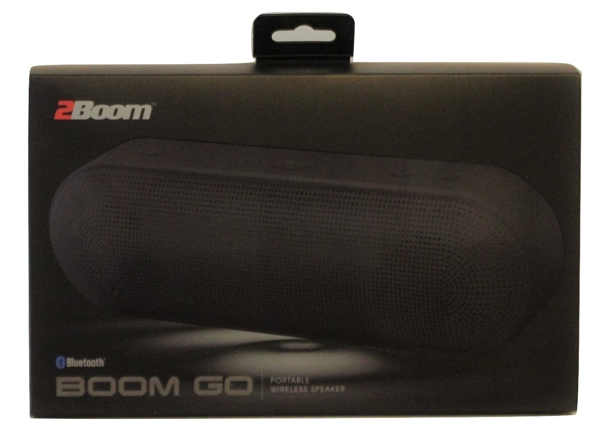2BOOM Boom Go Portable Wireless Bluetooth Speaker Built in Mic Deep Bass