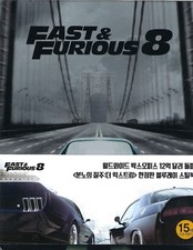 Fast Furious 8 Limited Edition SteelBook w. 1/4 Slip; Region Free Korea Import