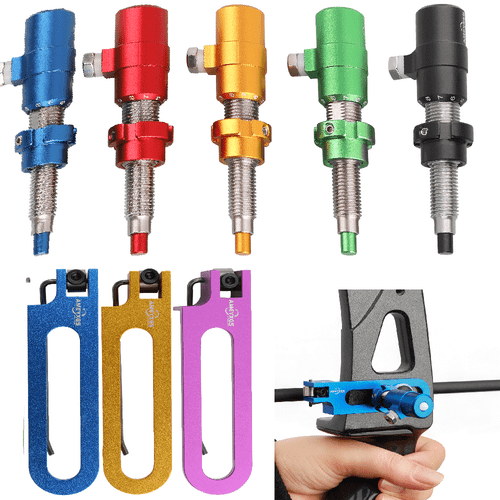 Magnetic Arrow Rest Cushion Plunger Set Archery Recurve Bow Pressure Target - Picture 1 of 18