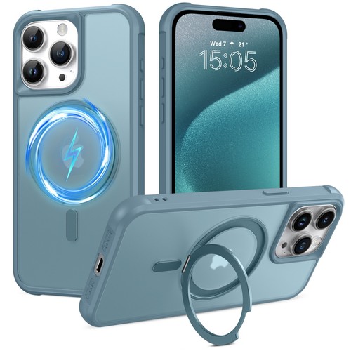 For iPhone 15 Pro Max 6.7" Magsafe Case 360° Rotating Ring Holder Magnetic Cover - Zdjęcie 50 z 58