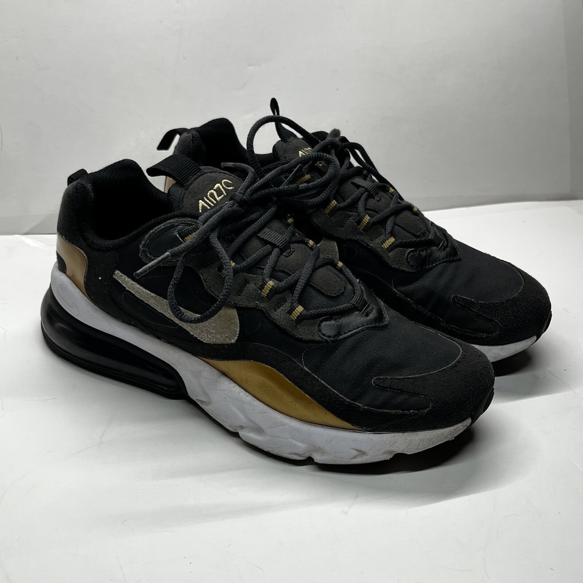 nike air max 270 react black and gold