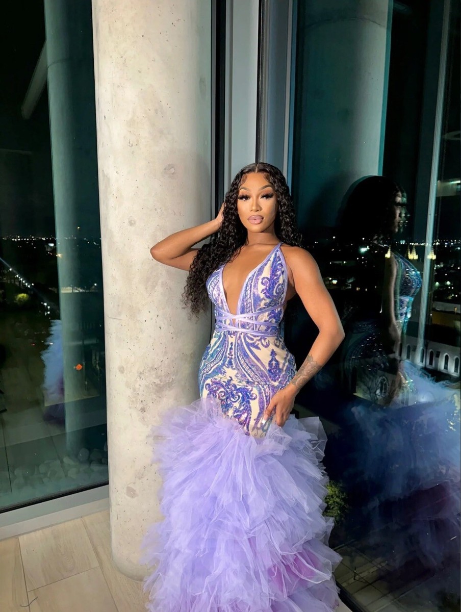 strapless open back dress Light Blue Princess Tulle Maxi Sweetheart Prom Dress 44 main image 0