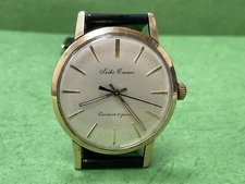 Vintage SEIKO Cronos 14K Gold Filled Hand winding J14021 Men's Watch R40