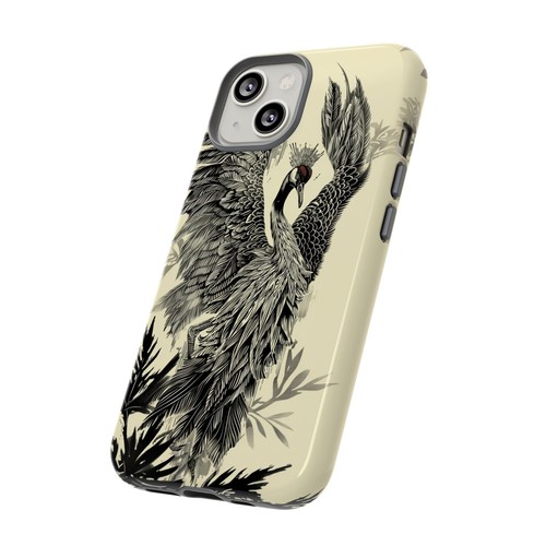 Red Crowned Crane Bird Phone Case for iPhone, Samsung Galaxy, Pixel - 第 55/175 張圖片