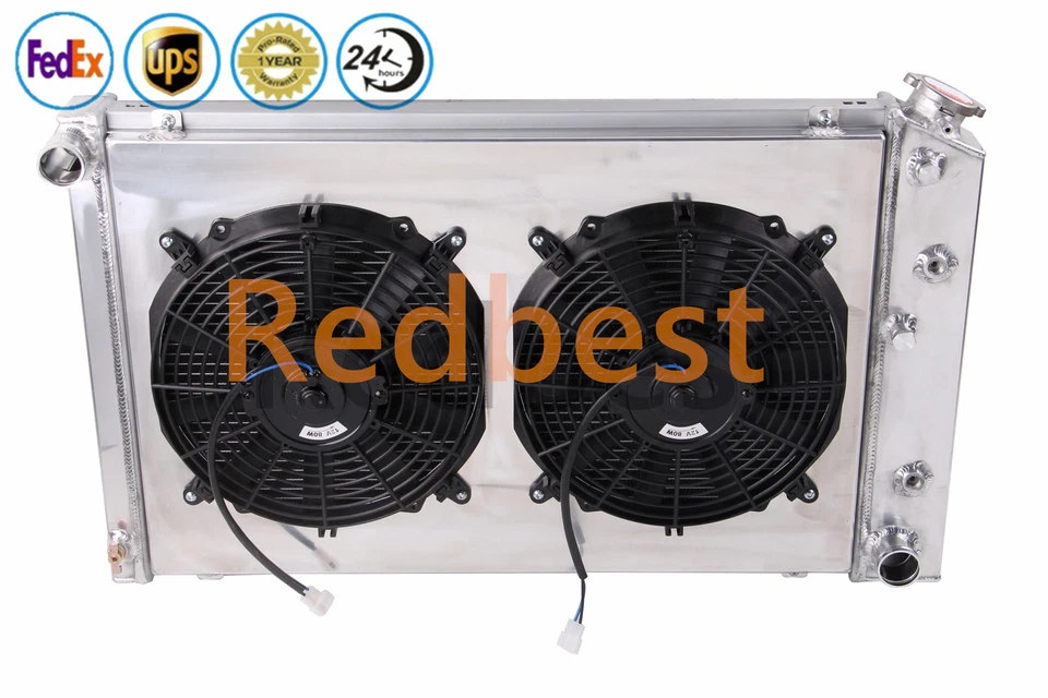 Ventilador de cubierta de radiador de aluminio de 3 filas para furgoneta 72-74 GMC G15/G1500 G25/G2500 G35/G3500 L6 Foto 2 de 4