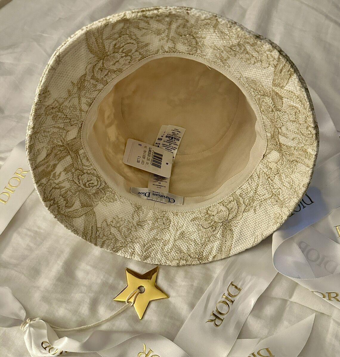 NEW Christian Dior logo D-Bobby Small Brim Jacquard Bucket NEW Christian Dior logo D-Bobby Small Brim Jacquard Bucket