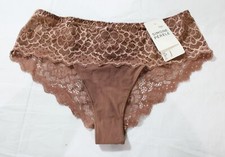 Simone P r le Women's Caresse Lace Boyshort Panty ZG3 Coco Brown Size 2 US:S