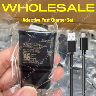 For Samsung Galaxy S10 Note10 S8 S9 Plus S22 Fast Wall Charger Type-C Cable Lot