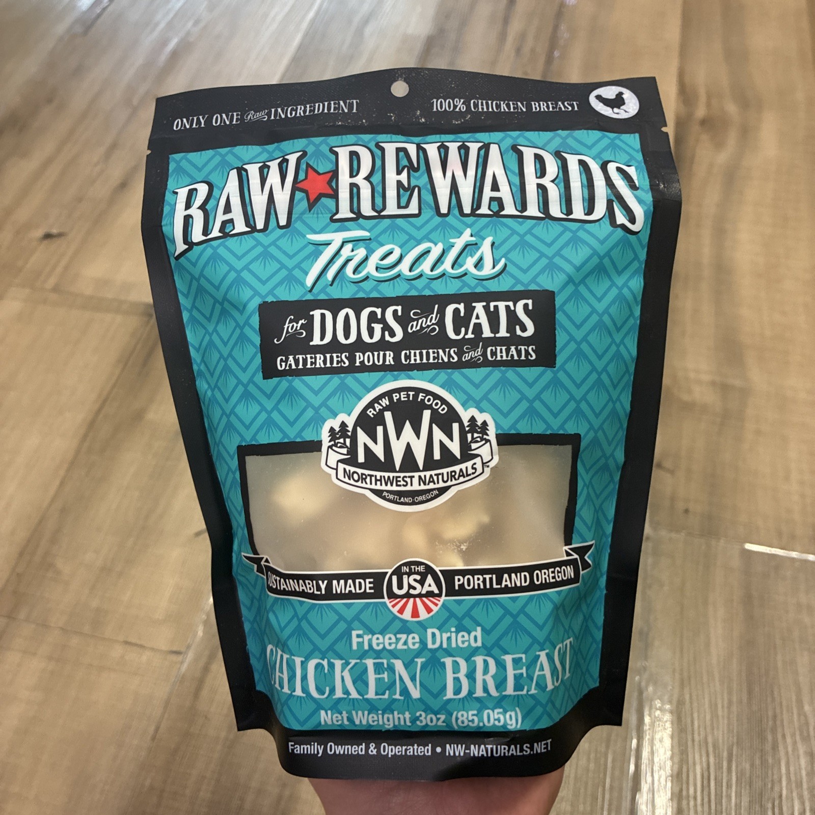 Chicken Breast Treats for Dogs & Cats 3oz - Freeze Dried