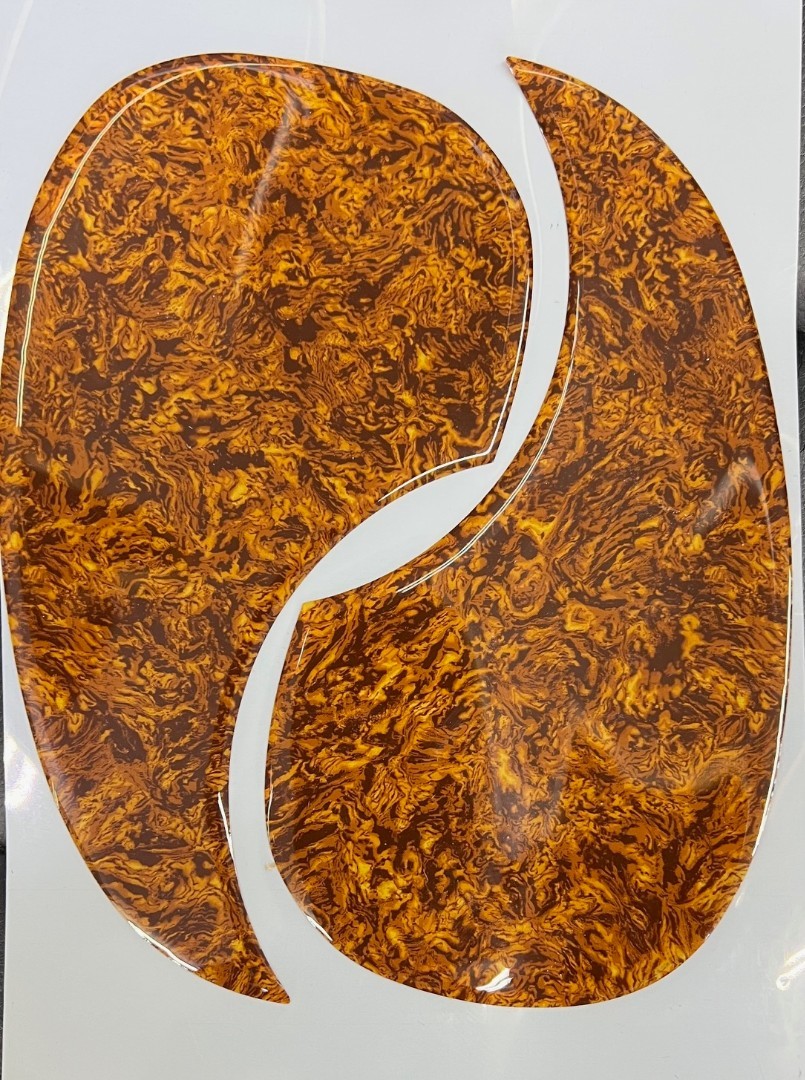 2 - AXL PG-380-SHL Vintage-Style Tortoise Shell Pickguard - Self Adhesive - Two