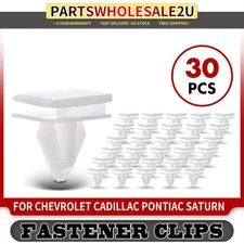 30Pcs 14mm Rocker Panel Moulding Retainer Clips Fasteners for Chevrolet Cadillac
