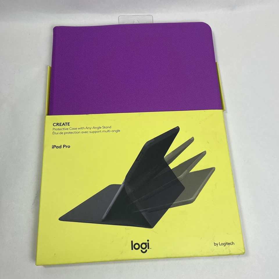Logitech Create Protective Case w/ Stand for 12.9-Inch Apple iPad Pro 1 Purple - Image 2 of 3
