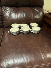 Vintage Homer Laughlin Stratwood Collection Shakespeare Country teacups set of 6