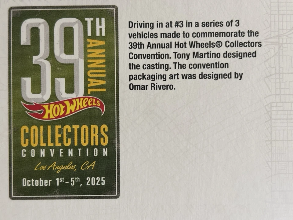 Hot Wheels 39th Convention LA, CA 2025 Batman temático Kool Kombi final bajo # 393 Foto 3 de 3
