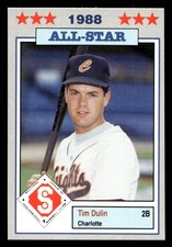 1988 Jennings Southern League All-Stars Tim Dulin #9 Charlotte Knights