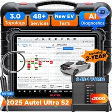 2025 Top Autel MaxiSys Ultra S2 AI Scanner Tool 6-in-1 VCMI2 Up of MSUltra MS919