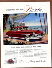 1950 LINCOLN Original Vintage Auto Promo Car