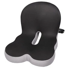 Ergonomic Memory Foam Reenly Back and Seat Cushion & Non-Slip Base with Adjus...