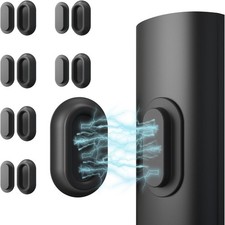 Magnetic Remote Control Holder Self-Adhesive Wall Mount, 6 Pack 6 Black