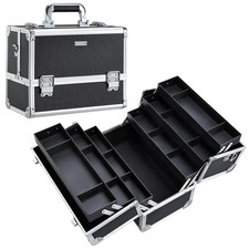 Makeup Train Case Makeup Case 12.6 Inch Large Cosmetic Box Organizer Travel Stor