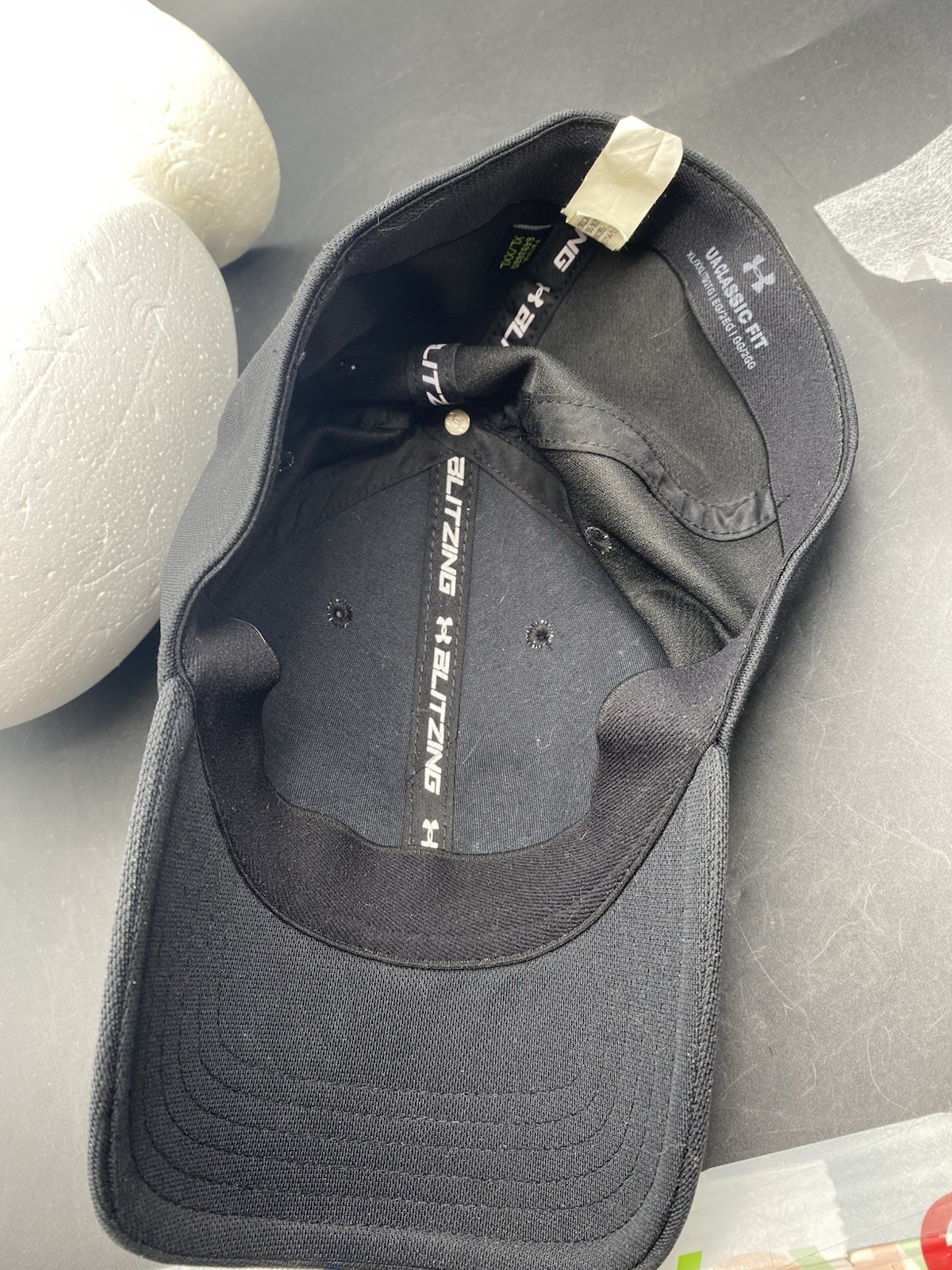 Under Armour Men's L/XL Freedom Blitzing Black  Classic Fitted USA Cap Hat thumbnail 9