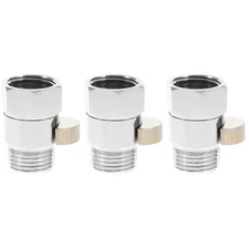 Set of 3 Shower Bathroom Controls Switch Handle Connector for Taps