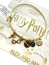 Alex And Ani X Harry Potter Charm Bracelet Glasses Lightning New In Box