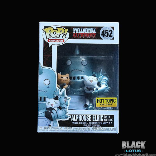 Funko Pop! Alphonse Elric con gattini Fullmetal Alchemist FMA Hot Topic Pop 452 - Foto 1 di 6