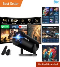 Mini Projector with 180° Rotation, Auto Keystone & Long-Lasting Performance