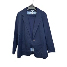 Nine West Croft & Barrow Women's XL Blazer Suit Set & Tank Top Set Blue NWT