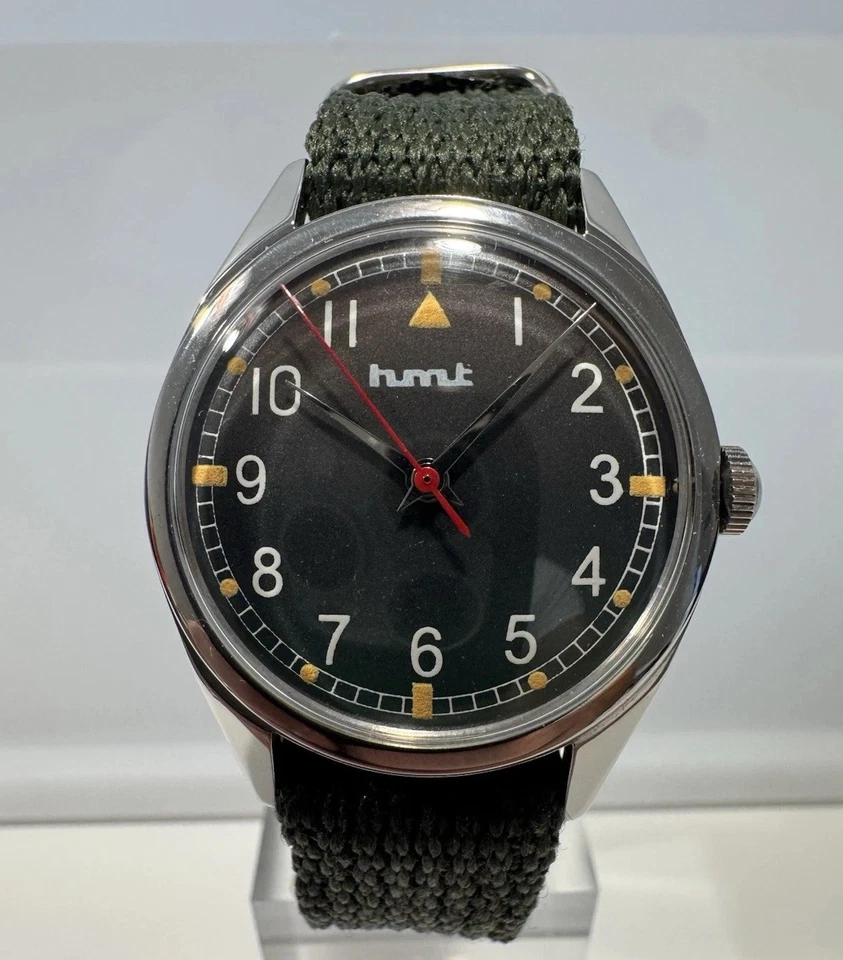 hmt Herren Uhr Fliegeruhr Militäruhr mechanisch Handaufzug Armbanduhr Vintage - Bild 2 von 4