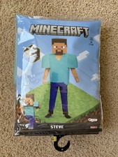 Steve Deluxe Minecraft Costume, Pop Out Medium 7-8  Childs costume