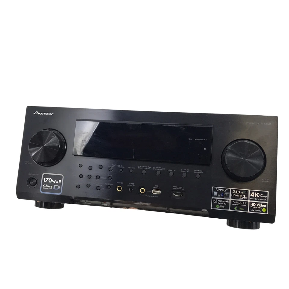READ Pioneer SC-1522-K 9.2-Channel Network AV Media Receiver 330W Black #IS0497 - Image 3 of 4