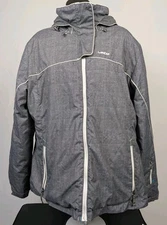 WED'ZE Women's Decathlon Slide 300 Jacket Size Large Padded Ski Snow Gray Teal