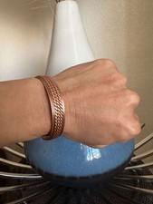 Triple Pure Copper Magnetic Bracelet Balance Energy Power Calm Joy Arthritis RX