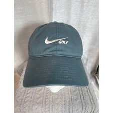 Nike Golf Dri Fit Heritage86 Cap Teal Adjustable Strap Swoosh Logo
