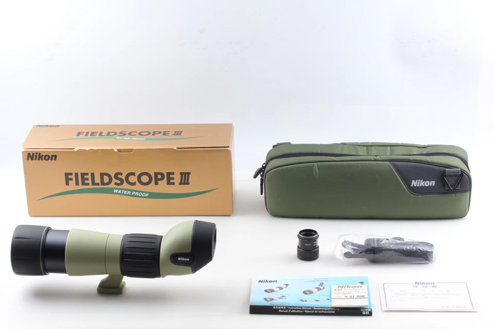 [N MINT in Box] Nikon Field Scope III D=60 P Case w/ Eye Piece 20x From JAPAN - Image 2 of 4
