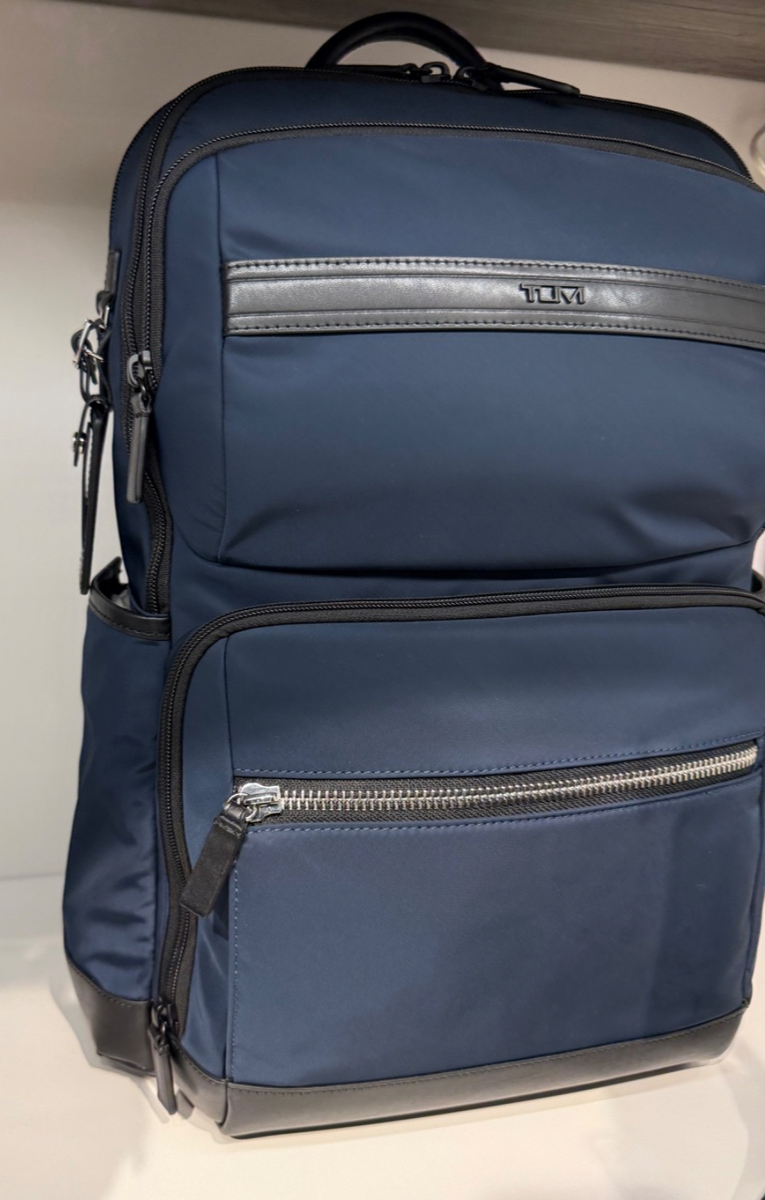 NEW Tumi LINKS Smooth Polyester 17.75” Laptop Backpack - NAVY BLUE
