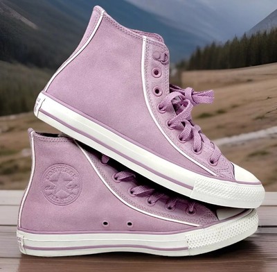 Converse All Star Suede Leather CTAS HI TOP Phatom Violet Women s Size 9