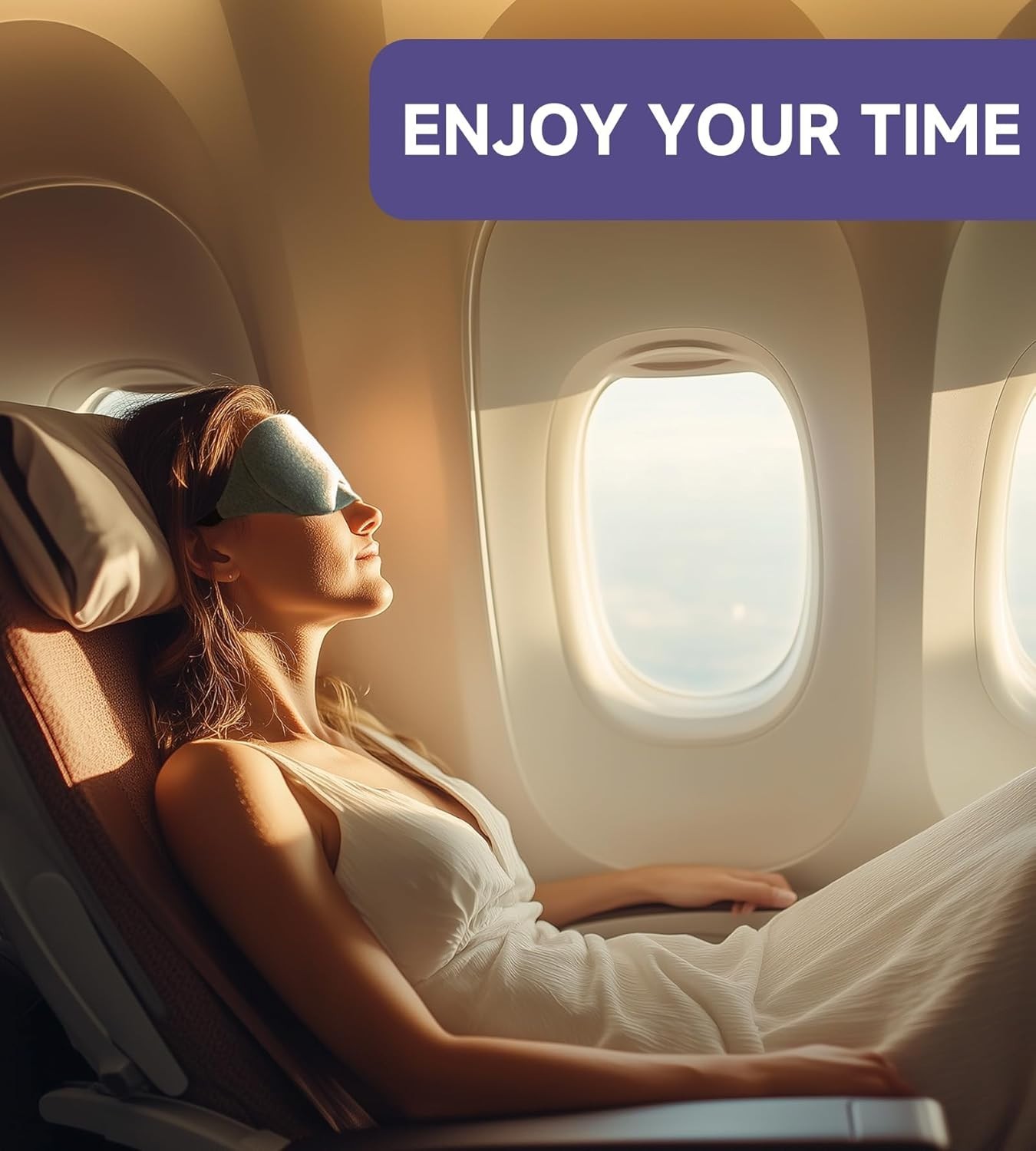 Mavogel Cotton Sleep Eye Mask - Updated Design Light Blocking with Adjustable No